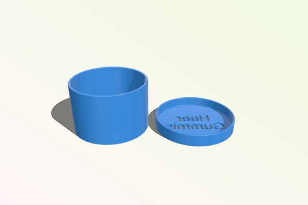 Dose für Haargummis | 3d print model