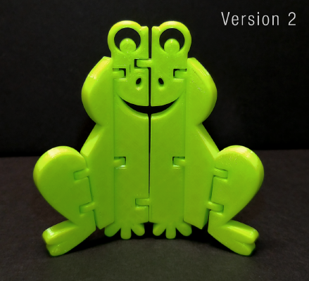 Flexi Articulated Frog (updated) | 3d print model