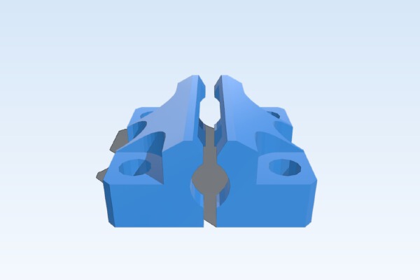 Zero Height LM8UU Bearing Holder | 3d print model
