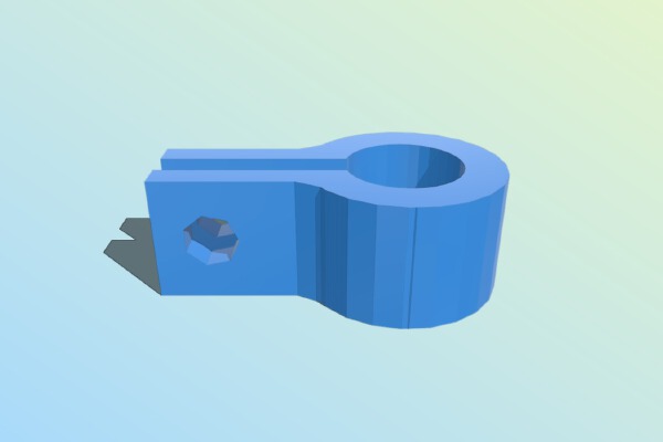 Customizable Squeeze Rod Clamp | 3d print model