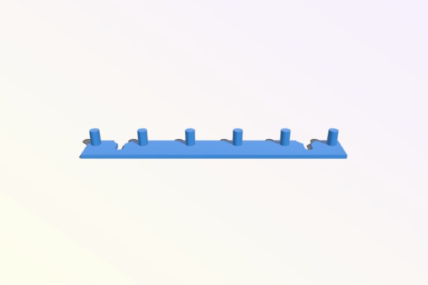 Pegboard Monitor Hangar | 3d print model