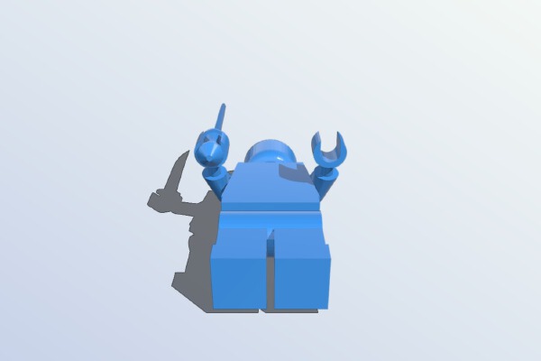 Lego minifigure with sword scale1:1 | 3d print model