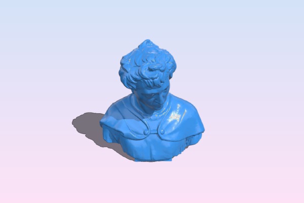 Famous bust of John the Baptist | 3d print model
