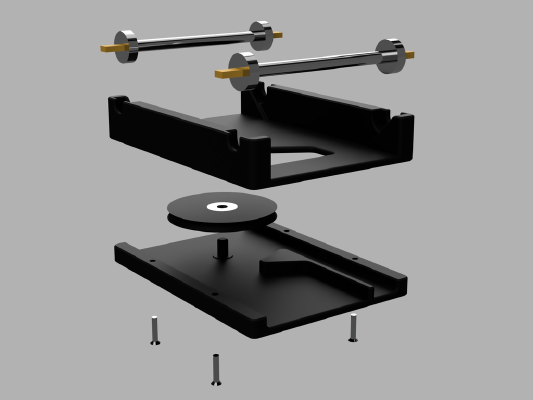 Spool holder w. buffer | 3d print model