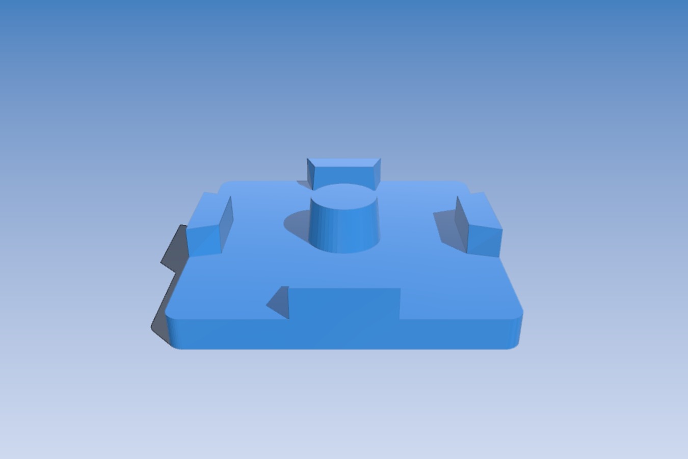 Basic foot_endcap_plug for 2020 extrusion