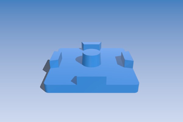 Basic foot_endcap_plug for 2020 extrusion | 3d print model