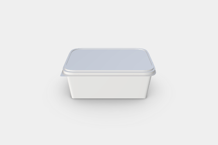 Disposable Plastic Food Container Mockup