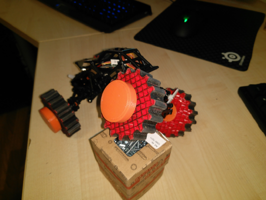 better Tires, Rims and Ballast Box for Basher Rocksta | 3d print model