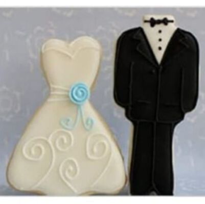 wedding tux_dress cookie cutters | 3d print model