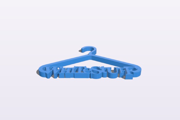 White Stuff Super Miniature Coat hanger | 3d print model