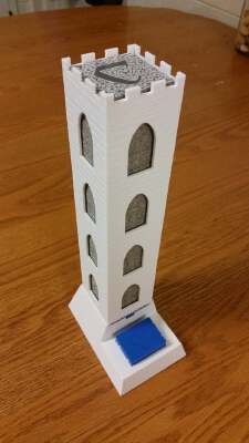 Carcassonne Tile Dispenser Tower | 3d print model