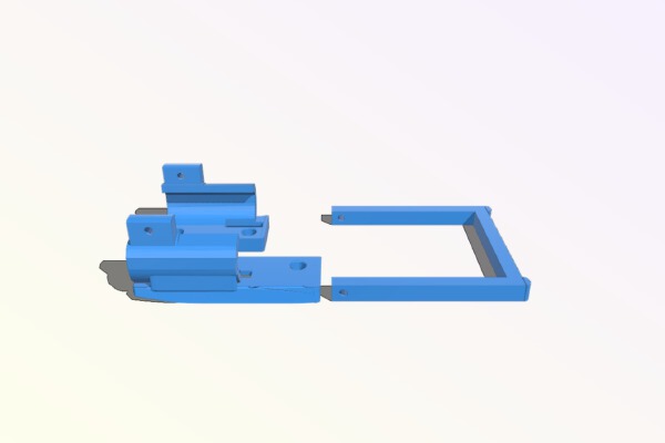 Nirvana NV14 Low Profile Crossfire Mount With Kickstand. | 3d print model