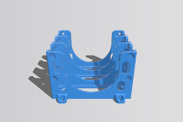 3.5" Vertical Hard drive mount Dual _ Triple _ Quad _ Penta _ Hex _ 2 _ 3 _ 4 _ 5 _ 6 BAY  HDD | 3d print model