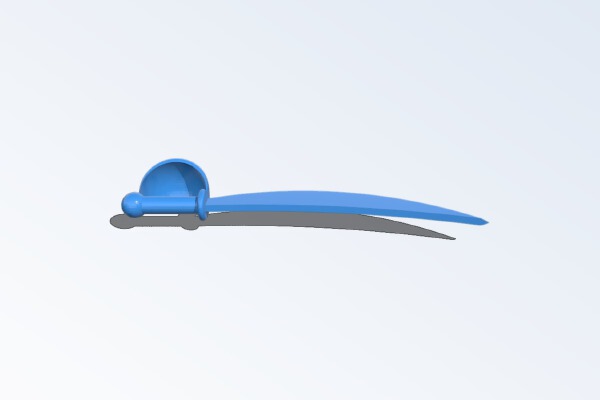 Generic Pirate Sword | 3d print model
