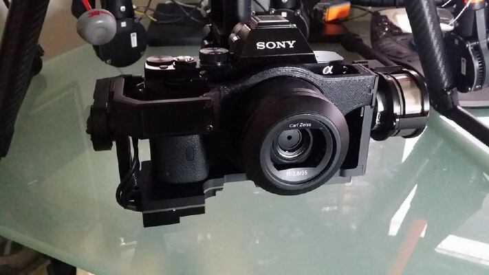A7 Adapter for DJI Gimbal Zenmuse GH4 HD | 3d print model
