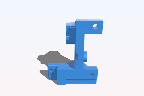 Hiding a Nimble V1 behind an E3D Aero hot-end | 3d print model