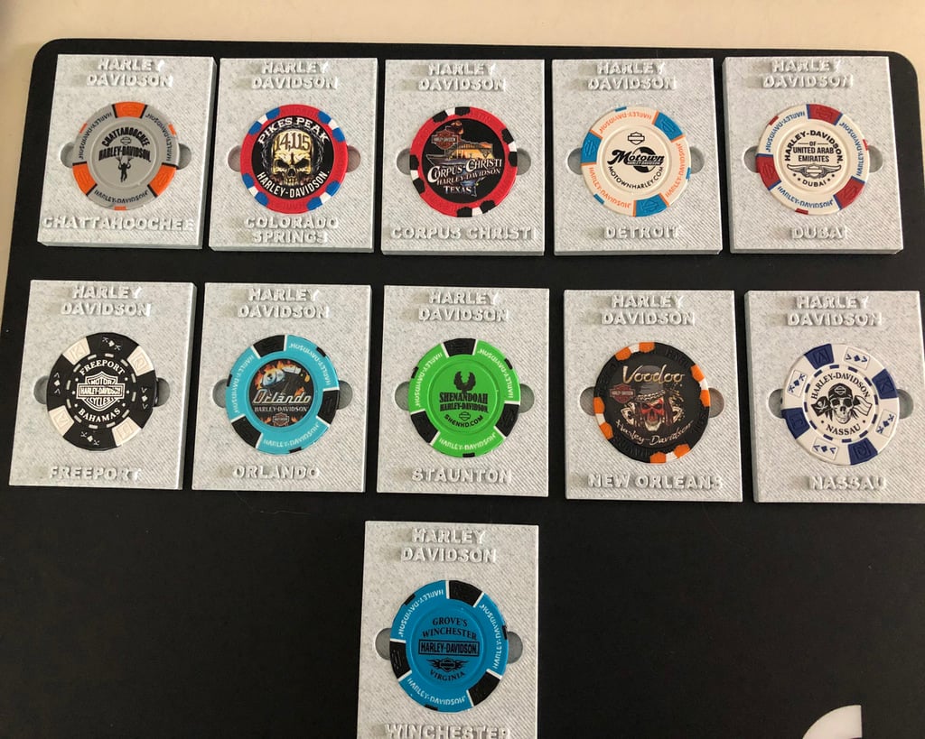 Harley Davidson Poker Chip Holder