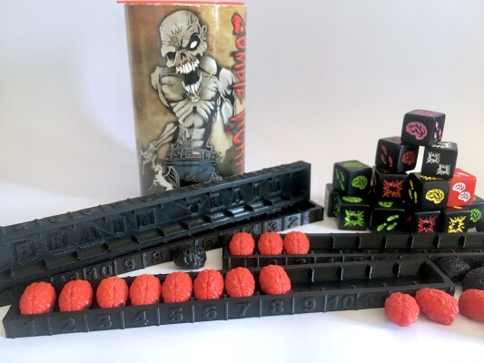 Score kepping tray for Zombie Dice | 3d print model