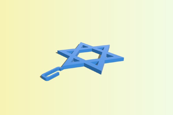 Jewish Christmas Ornament | 3d print model
