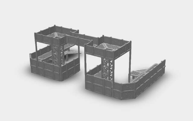 Wargaming compatible Outpost - Add-On for medium Outpost - 28mm | 3d print model