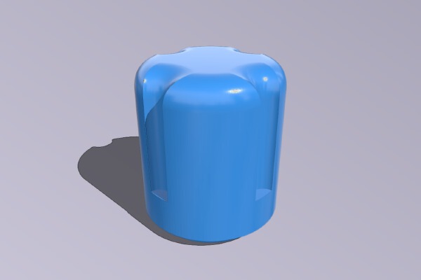 Oscilloscope Knob - Tek | 3d print model