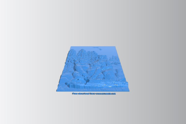 Painting of three bears | 3d print model