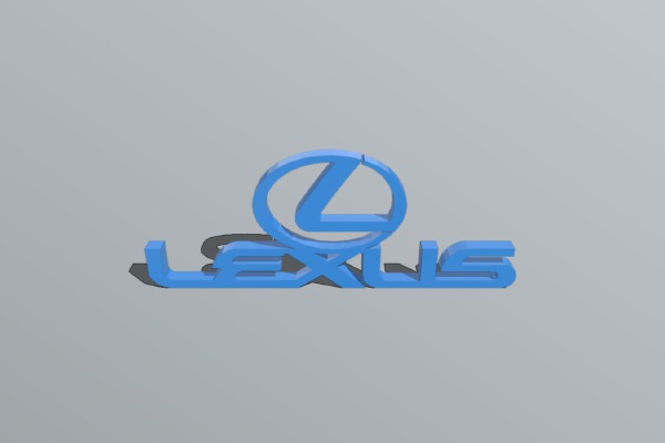 Lexus Logo | 3d print model