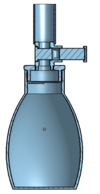 Black Powder Flask | 3d print model