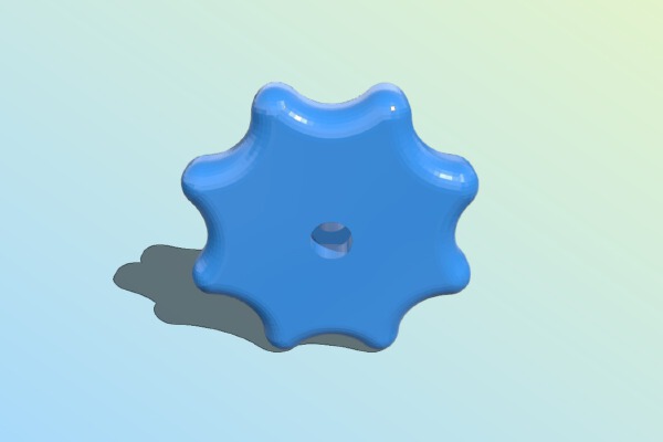 Wanhao i3 Bed Adjustment Nut. | 3d print model
