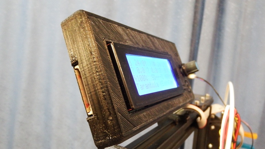 Slim box for Tevo Tarantula character display