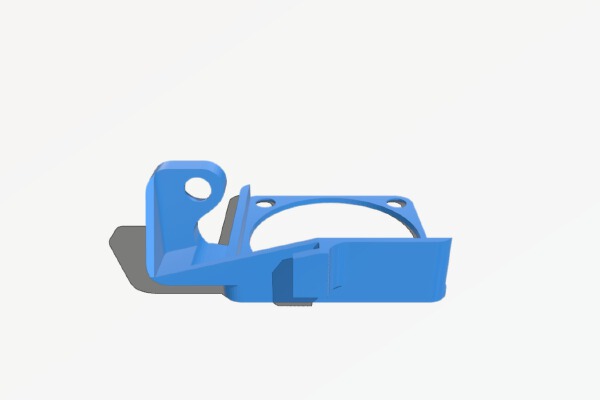Dan A4 v3 top exhaust 40mm bracket | 3d print model