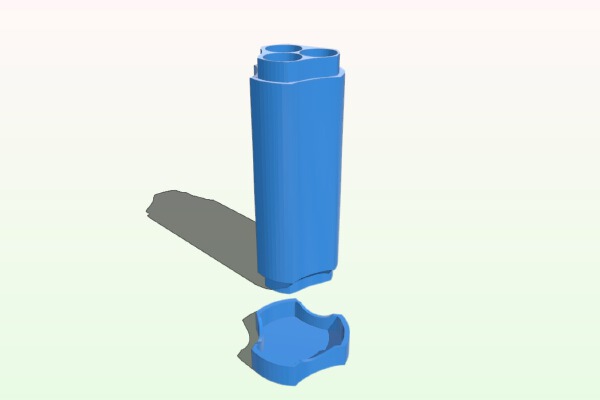 Vape_ Joint Case 12mm. dia by 82mm deep | 3d print model