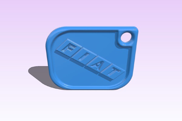 Fiat(2) keychain | 3d print model