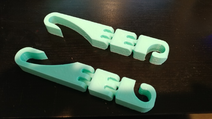 Linked Trash Bag Hanger | 3d print model
