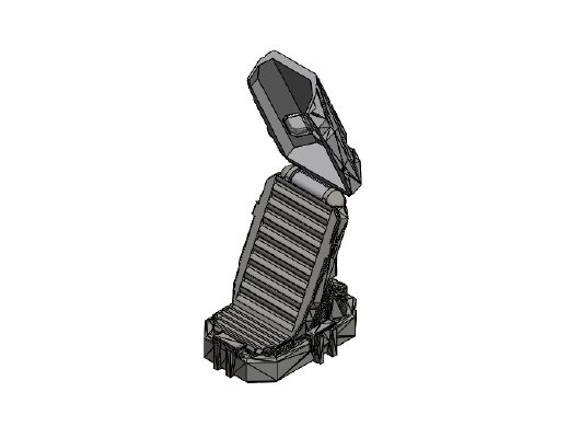 CryoPod - Interior Detail and Glass Pane - REMIXED | 3d print model