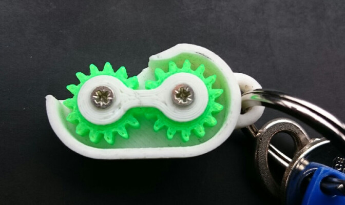 Fidget Gear Keyring | 3d print model