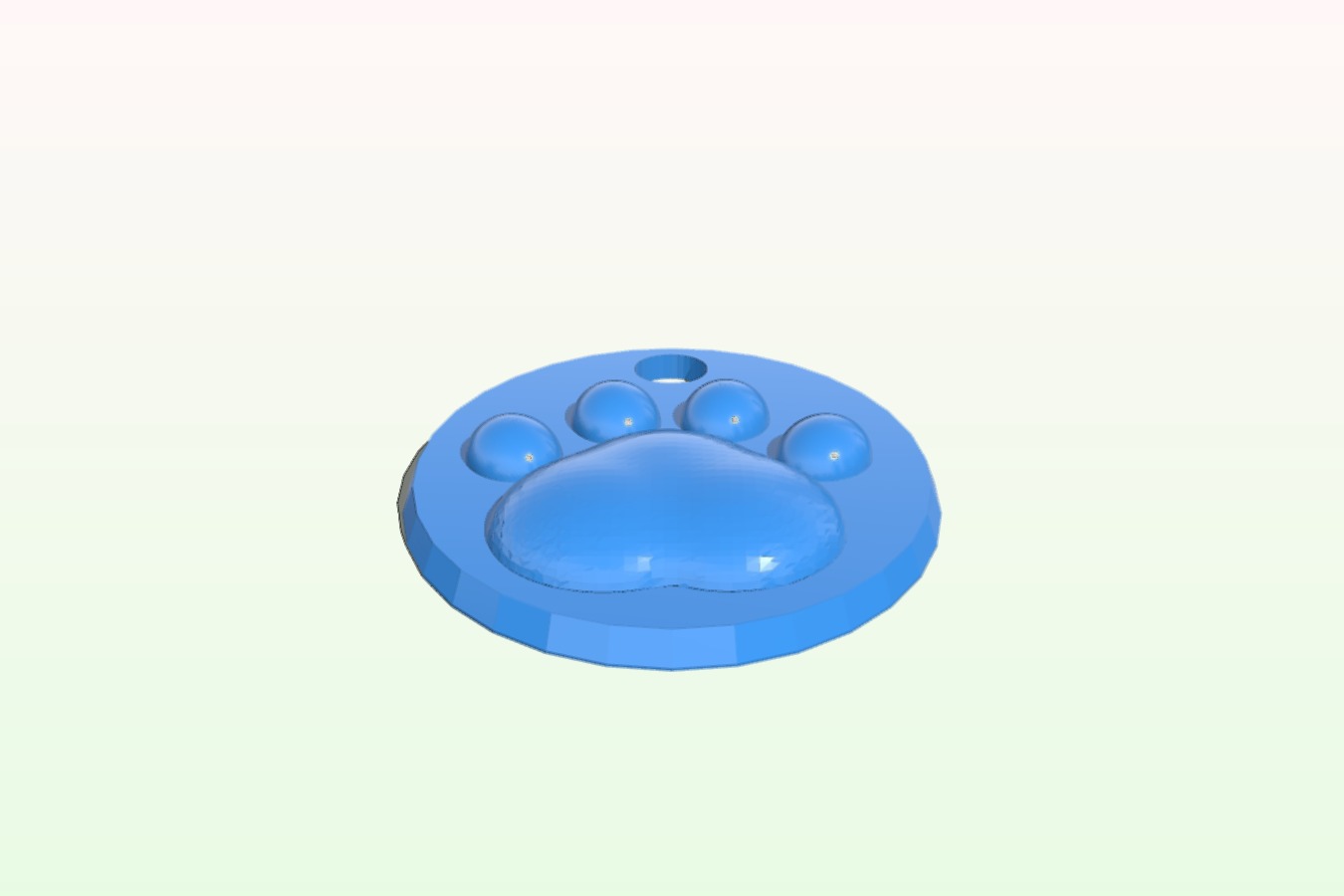 Cat _ dog Paw Pendent _ keyring