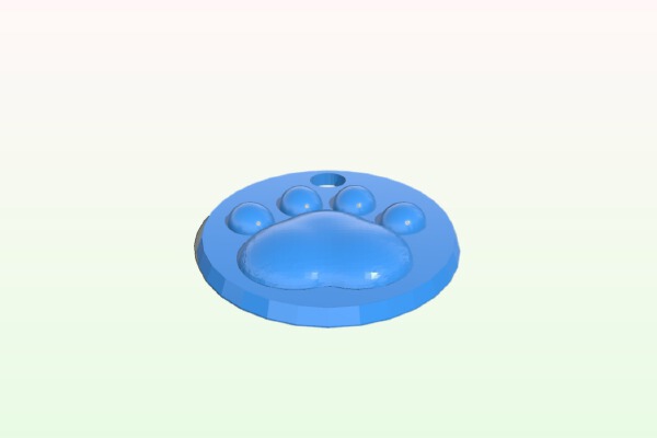 Cat _ dog Paw Pendent _ keyring | 3d print model