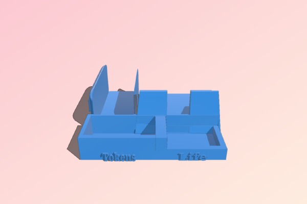 MTG deck card table organizer | 3d print model