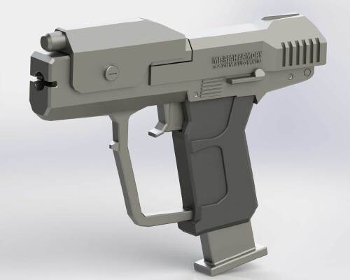 M6D Magnum Sidearm | 3d print model