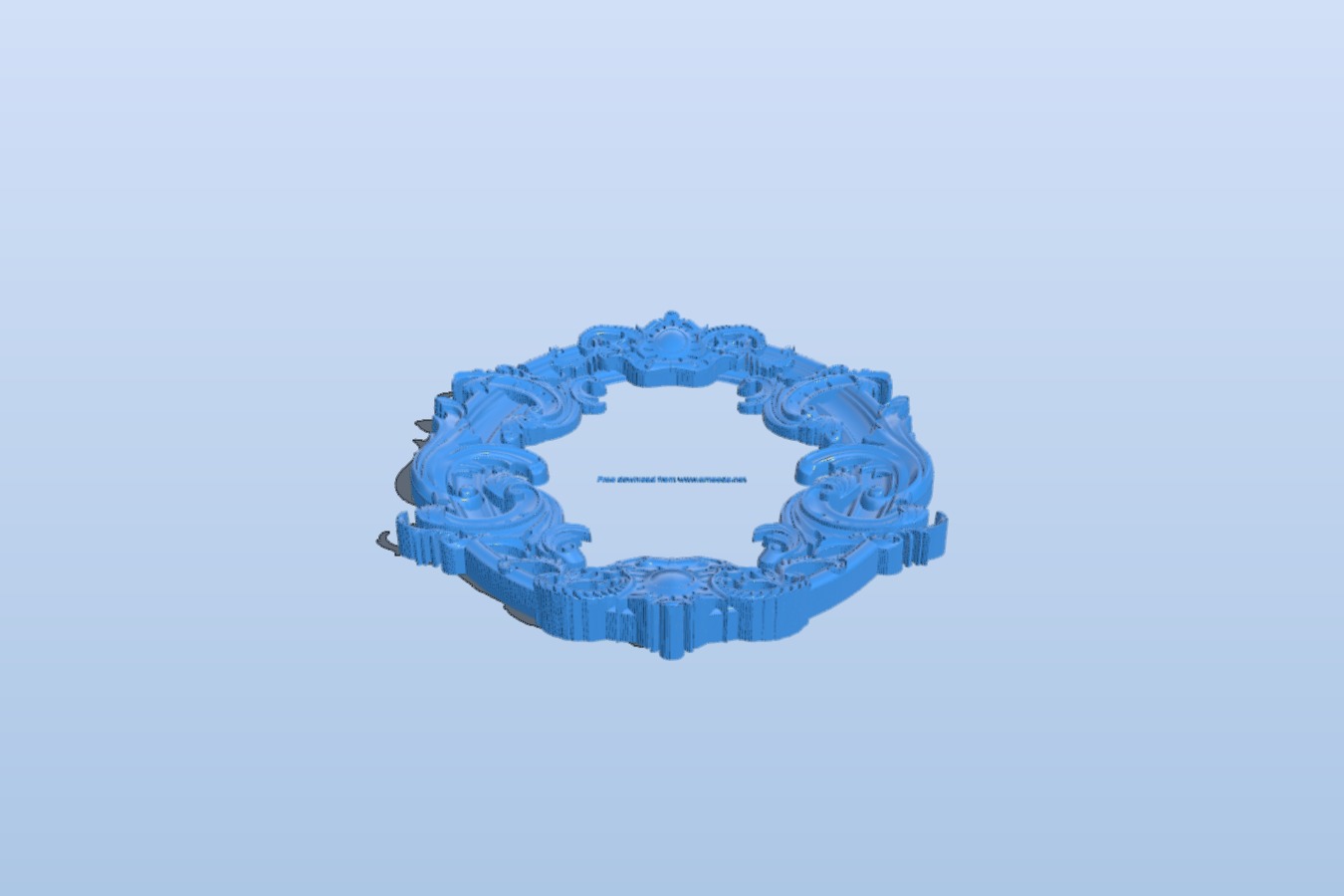Pattern frames design oval