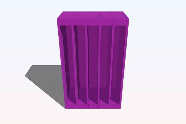 CF Card Holder 5 Slots | 3d print model