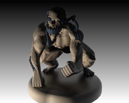 Cyborg Monster - miniature | 3d print model