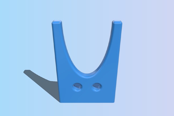 Rifle Pegboard Stand Hook | 3d print model