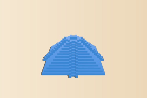 Mayan inspired pyramid 3 | 3d print model