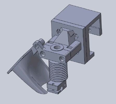 Rapide Lite 200 E3D-V6 Bowden extruder retrofit | 3d print model