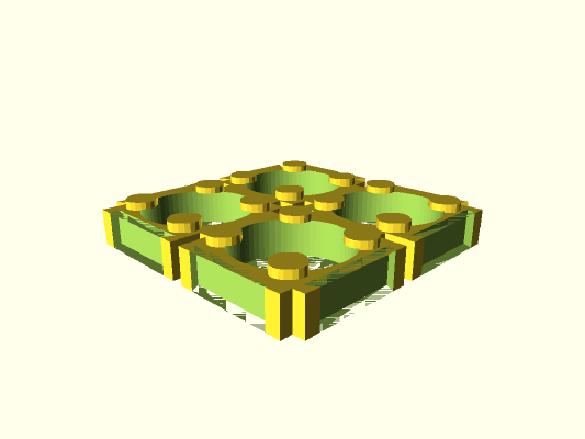 Parametric 18650 battery grid | 3d print model