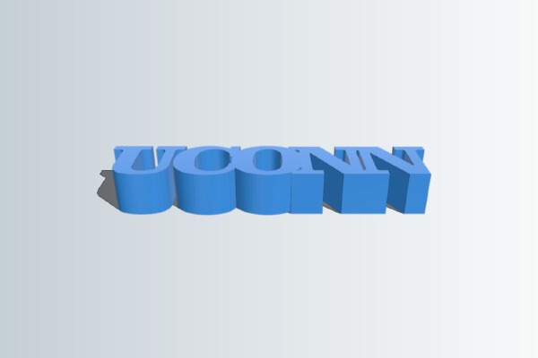 My Customized 5 Letters in a Row | 3d print model