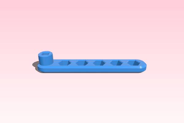 Screen Door Handle With Hex Design | 3d print model