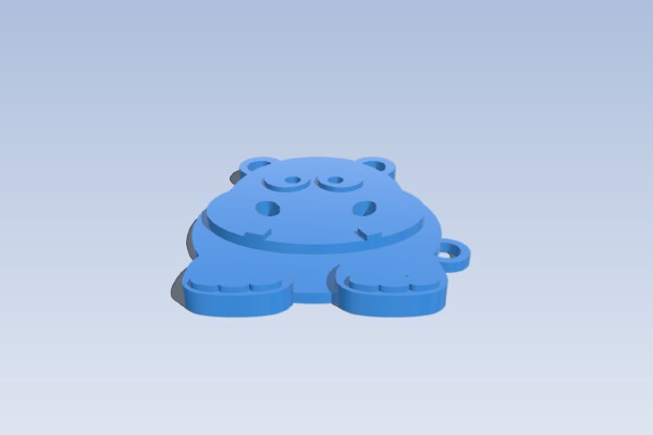 hippos tag | 3d print model
